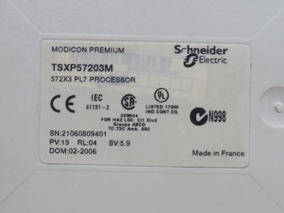 Schneider Electric #TSXP57203M, processor module, 5 Volts DC - Image 4