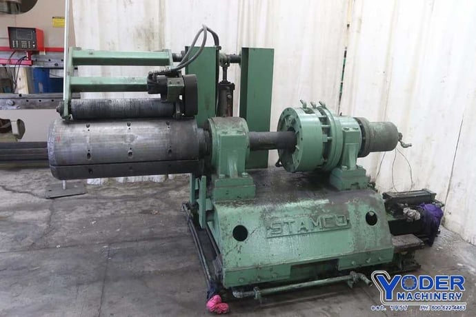 6800 lb. Stamco uncoiler, 36" width, 15" ID, hydraulic expansion, #69432 - Image 4
