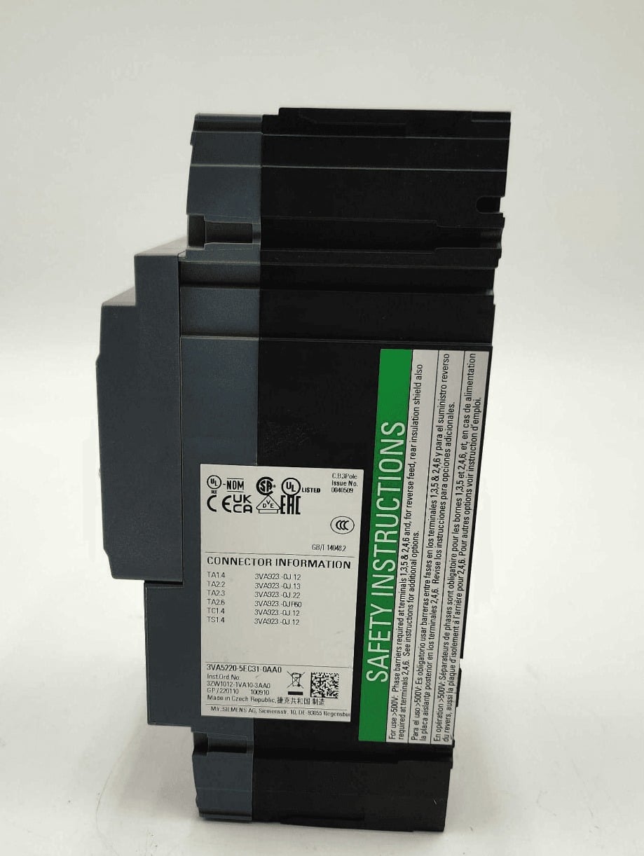 200 Amps, Siemens #3VA5220-5EC31-0AA0, Circuit Breaker, 3-Pole, 600 Volts - Image 6