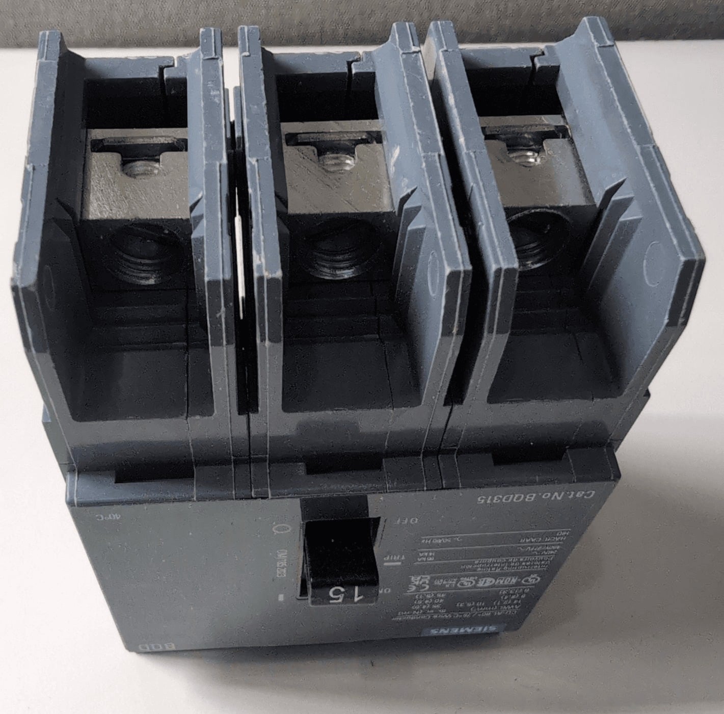 15 Amps, Siemens #BQD315, Circuit Breaker, 3-Pole, 240 Volts, NEW - Image 6