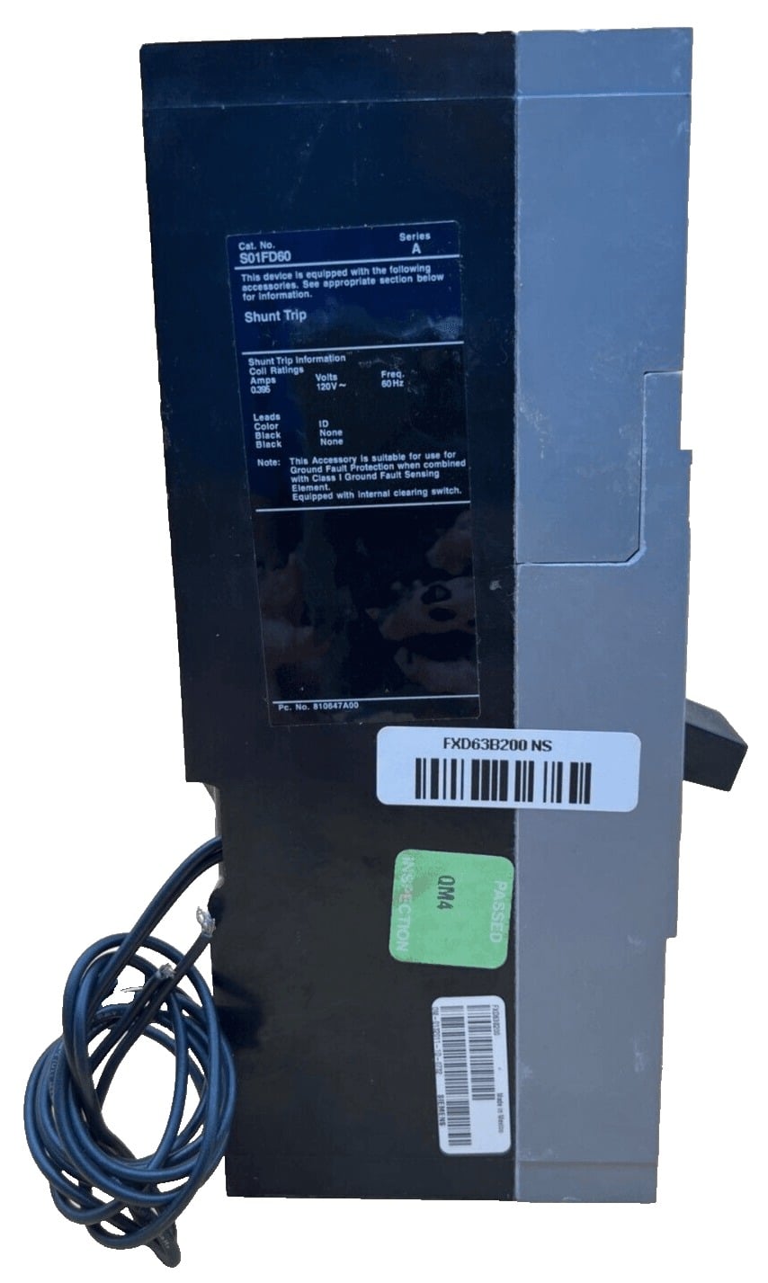 200 Amps, Siemens #FXD63B200, Circuit Breaker, 3-Pole, 600 Volts, Bolt-On, NEW - Image 5