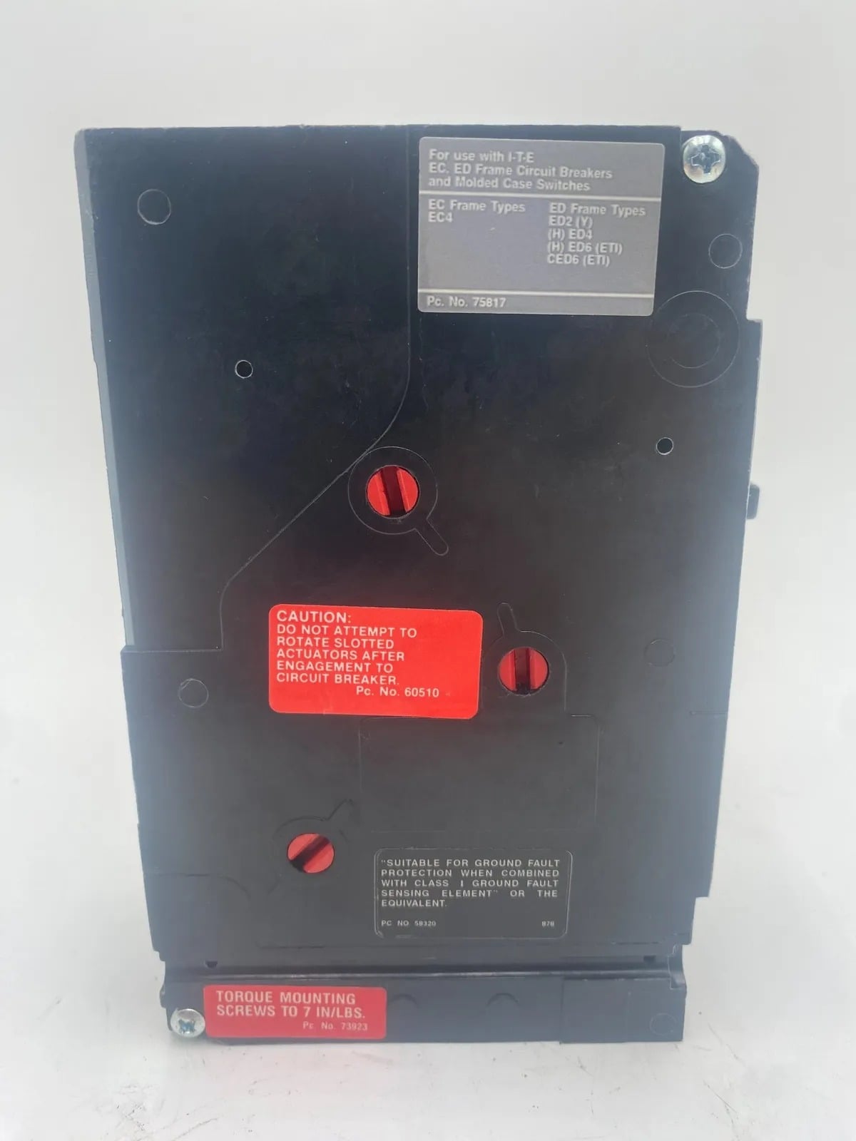 20 Amps, Siemens #HED41B020, Circuit Breaker, 3-Pole, 277 Volts, Shunt Trip - Image 4