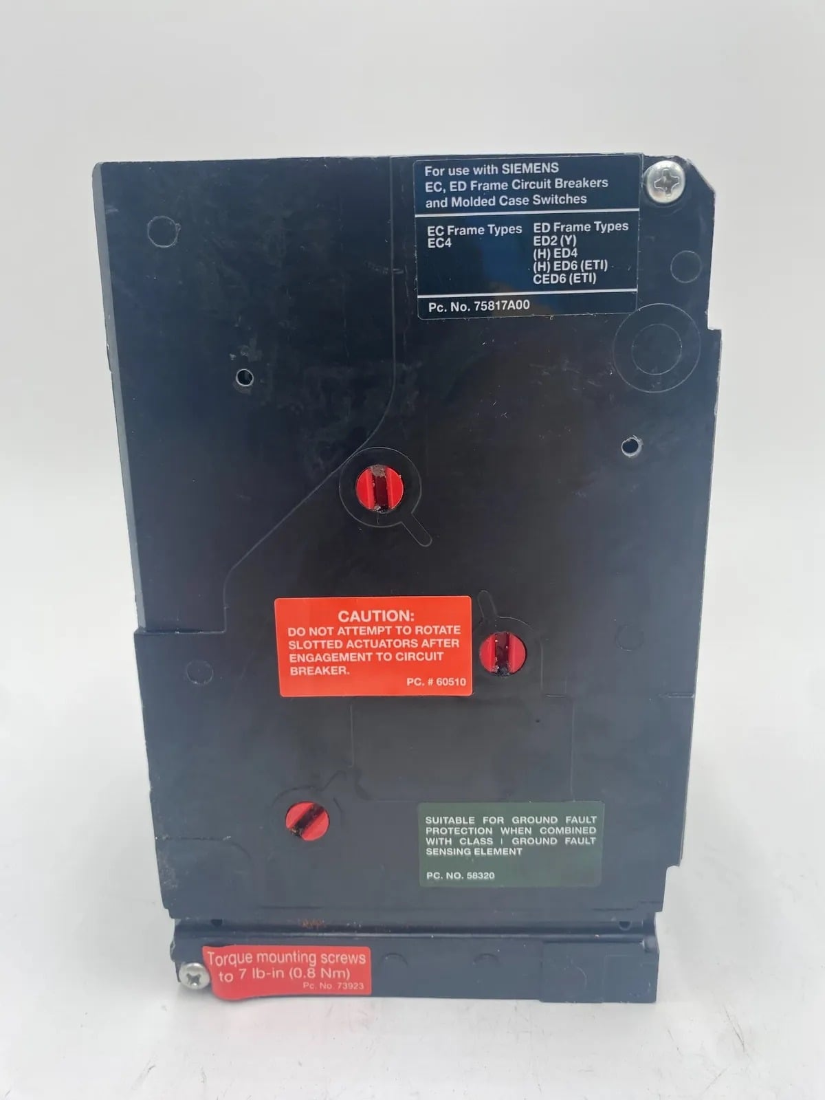 35 Amps, Siemens #HED43B035, Circuit Breaker, 3-Pole, 480 Volts - Image 5