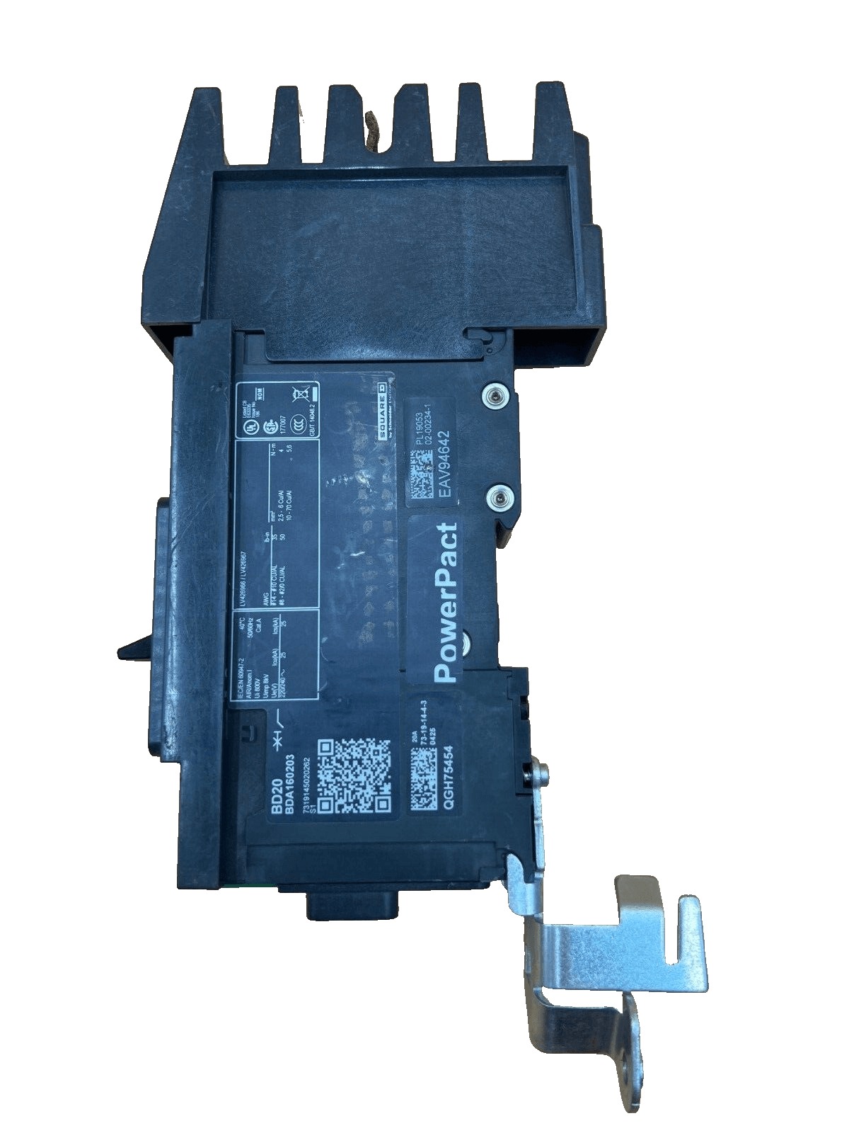 20 Amps, Square D #BDA160203, I-Line Circuit Breaker, 1-Pole, 240 Volts - Image 4