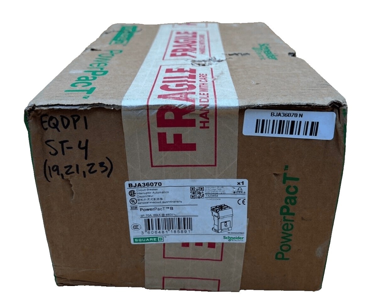70 Amps, Square D #BJA36070, I-Line Circuit Breaker, 3-Pole, 600 Volts, NEW - Image 2