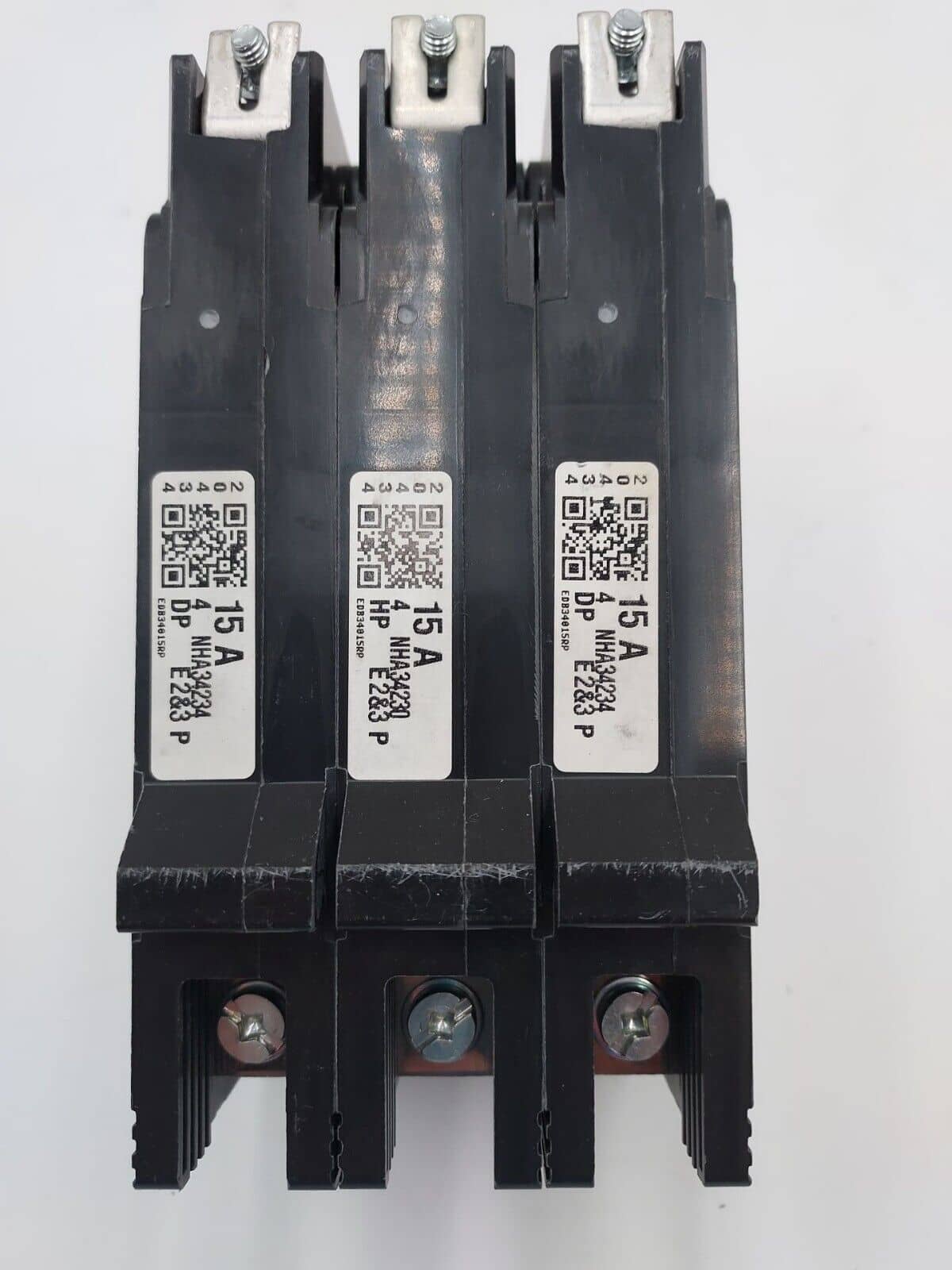 15 Amps, Square D #EDB34015, Circuit Breaker, 3-Pole, 480 Volts, Bolt-On - Image 3
