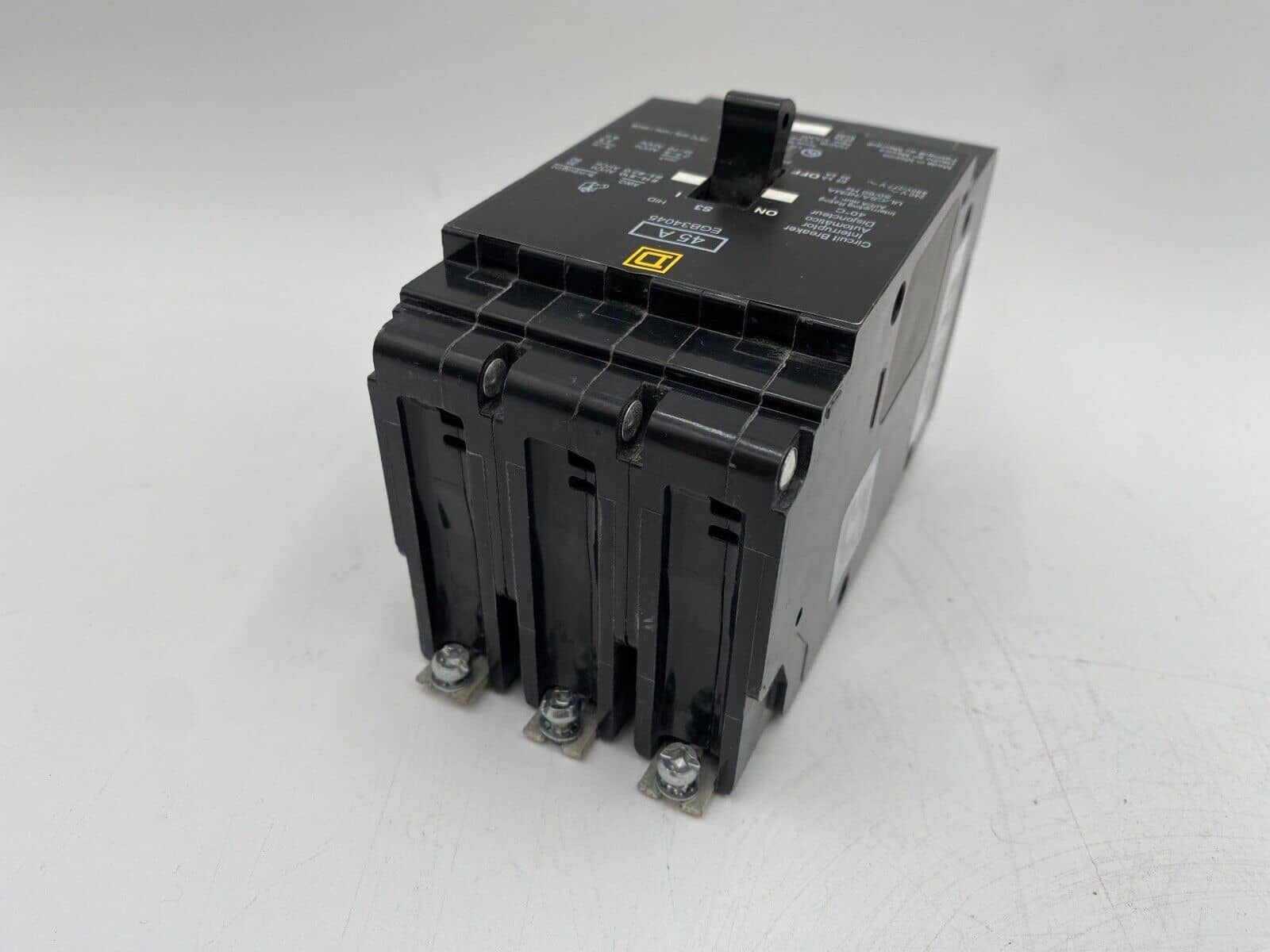 45 Amps, Square D #EGB34045, Circuit Breaker, 3-Pole, 480/277 Volts, Bolt-On - Image 7
