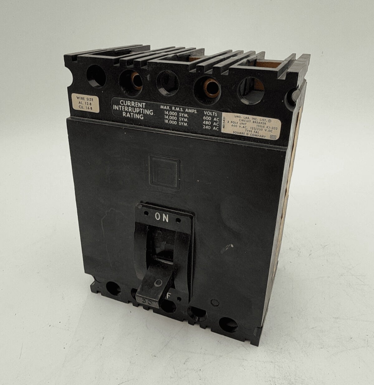 30 Amps, Square D #FAP36030, Circuit Breaker, 3-Pole, 600 Volts - Image 1