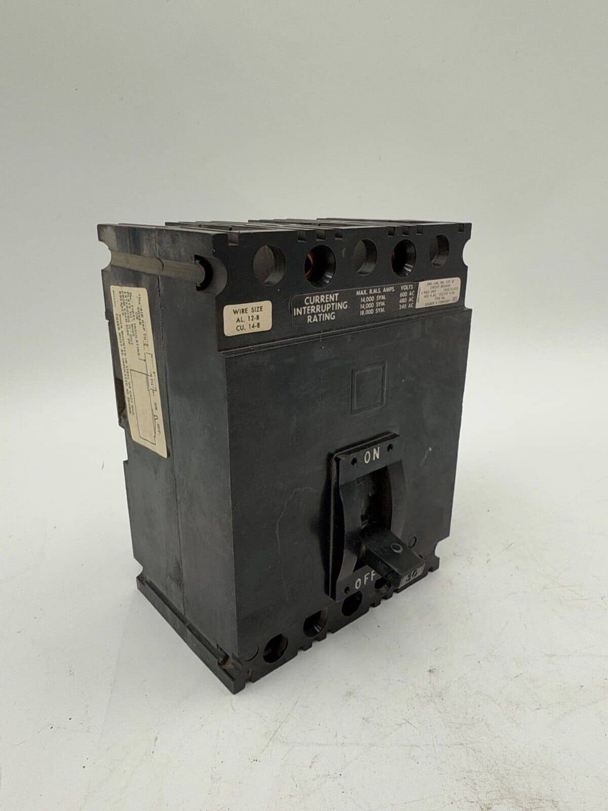 30 Amps, Square D #FAP36030, Circuit Breaker, 3-Pole, 600 Volts - Image 4