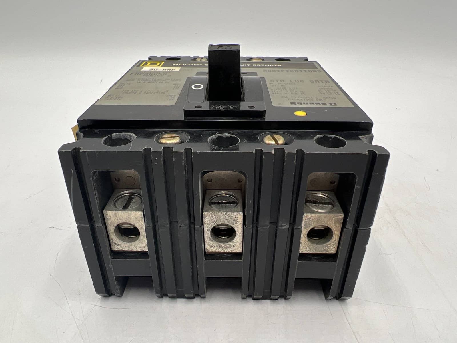 50 Amps, Square D #FAP36050, Circuit Breaker, 3-Pole, 600 Volts, Lug to Lug - Image 5
