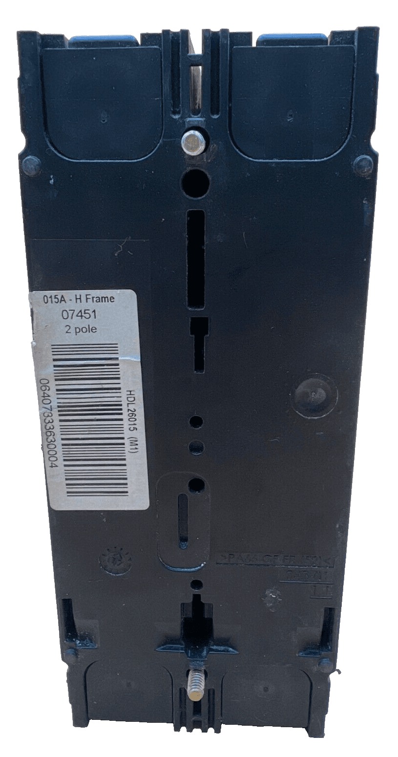 15 Amps, Square D #HDL26015, Circuit Breaker, 2-Pole, 600 Volts - Image 3
