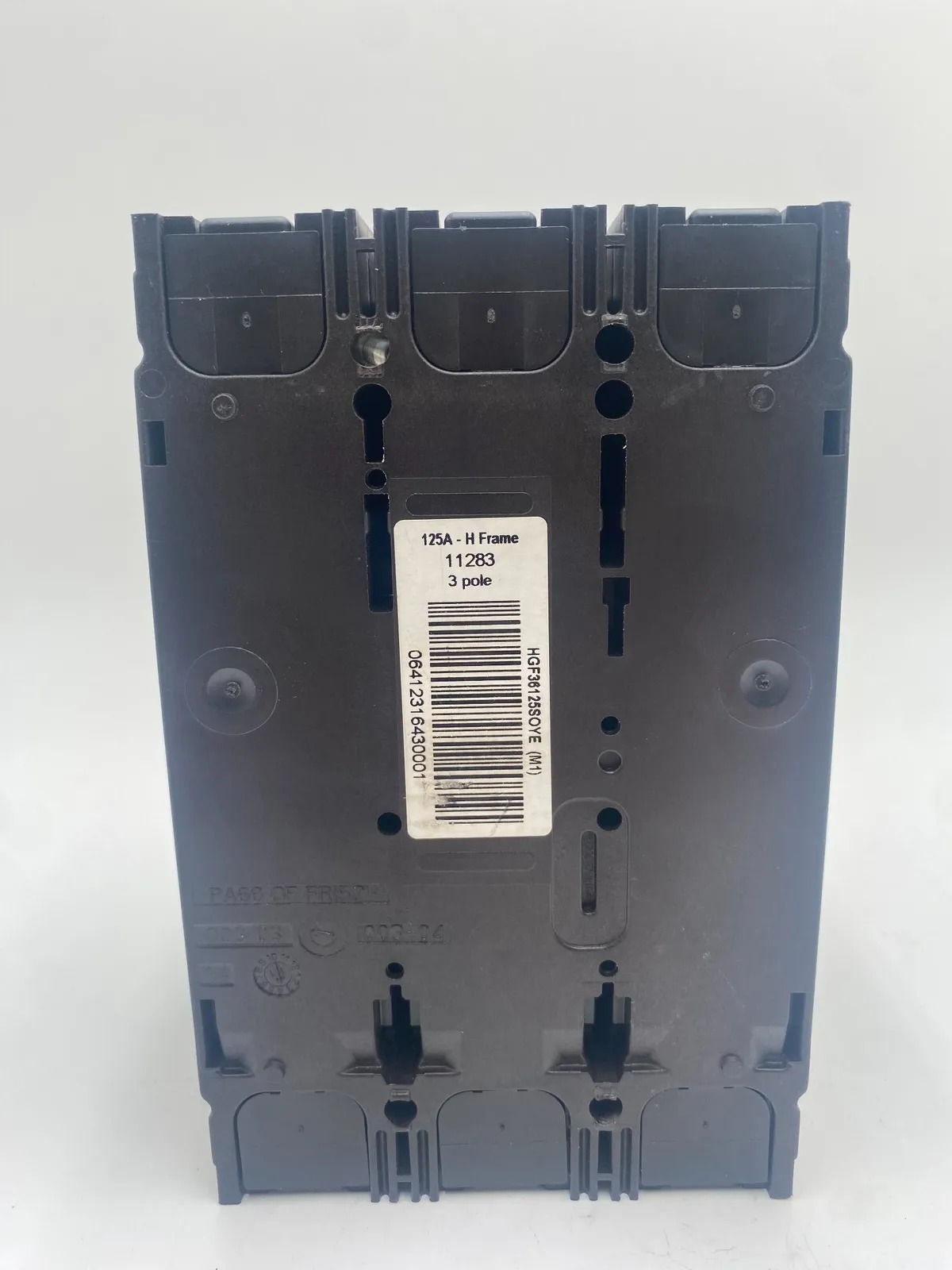 125 Amps, Square D #HGL36125, Circuit Breaker, 3-Pole, 600 Volts - Image 3