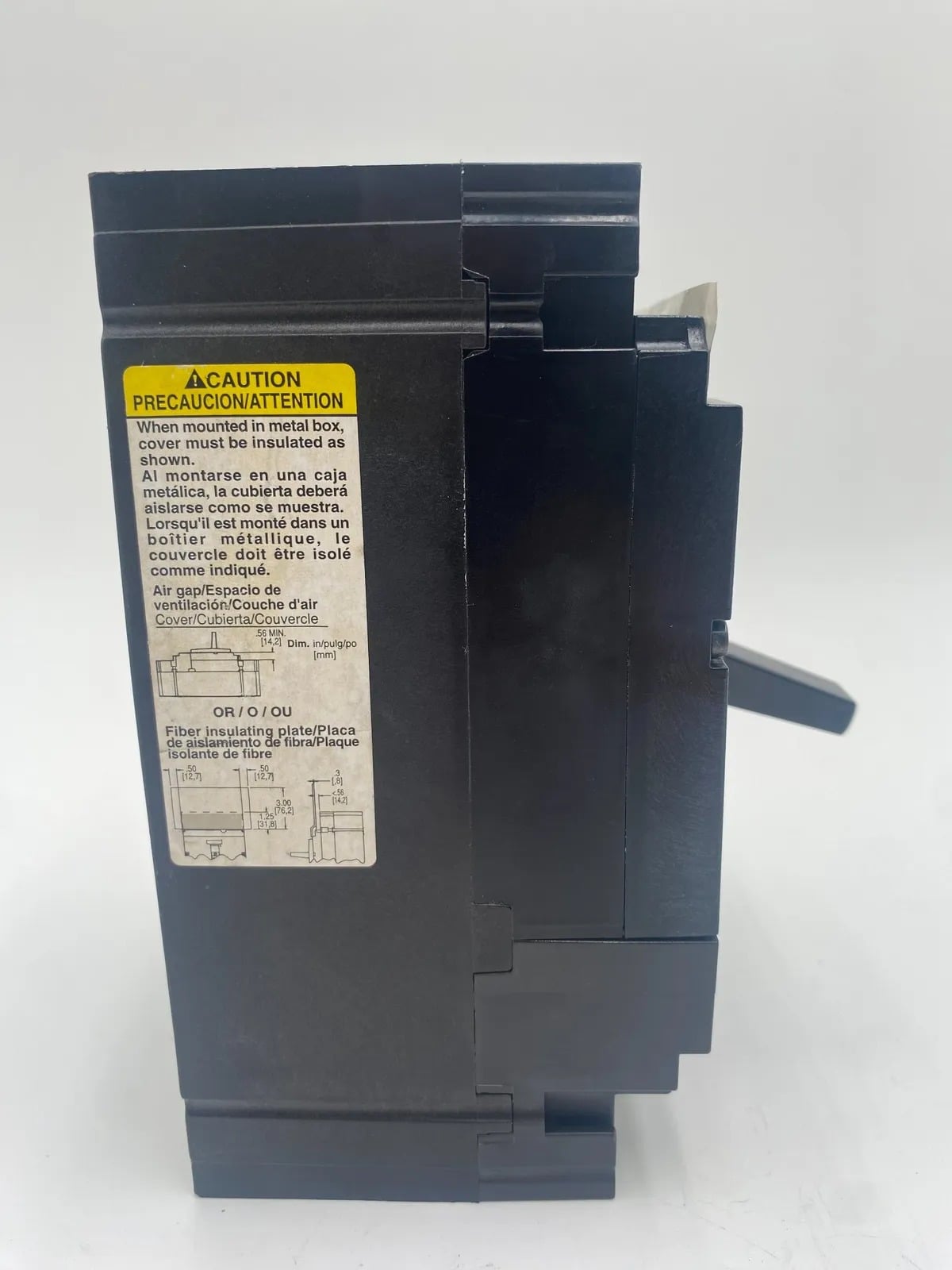 125 Amps, Square D #HGL36125, Circuit Breaker, 3-Pole, 600 Volts - Image 4