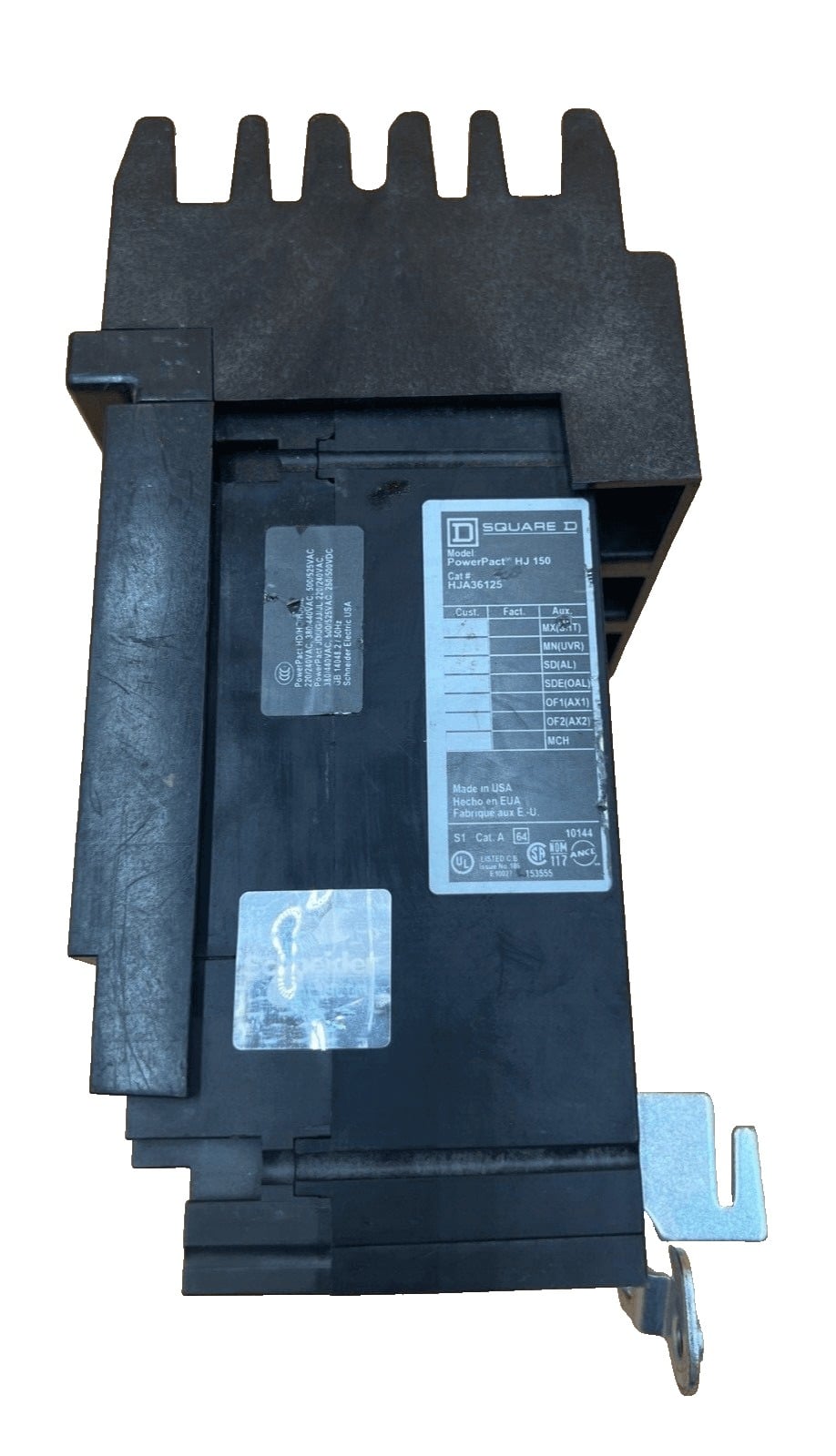125 Amps, Square D #HJA36125, I-Line Circuit Breaker, 3-Pole, 600 Volts - Image 4