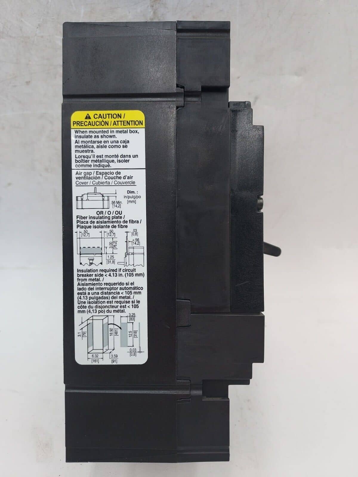 250 Amps, Square D #JDL26250, Circuit Breaker, 2-Pole, 600 Volts, Bolt-On - Image 3