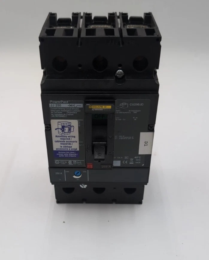 250 Amps, Square D #JJ250, Circuit Breaker, 3-Pole, 600 Volts, NEW - Image 4