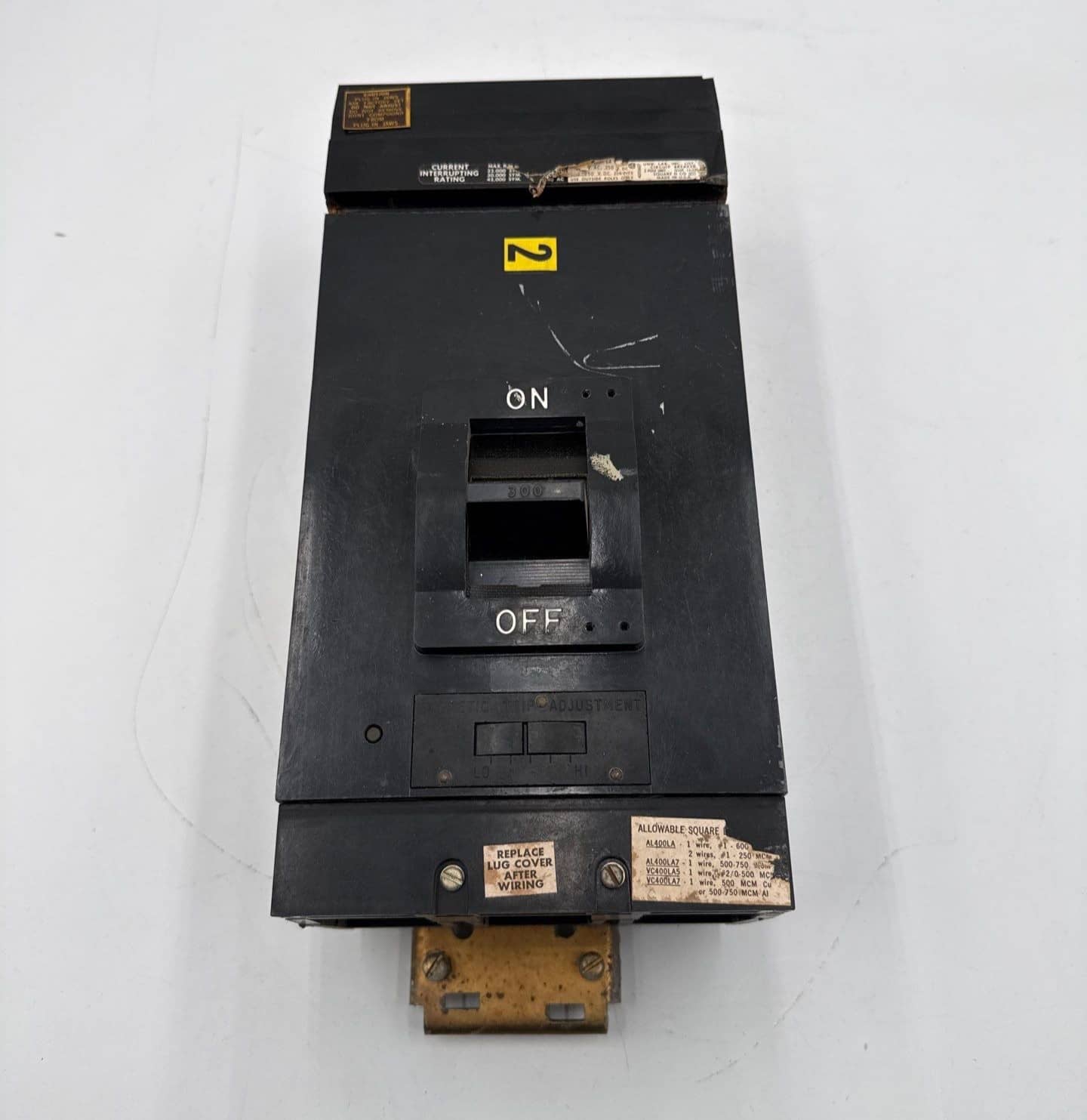 300 Amps, Square D #LA, I-Line Circuit Breaker, 3-Pole, 600 Volts - Image 1