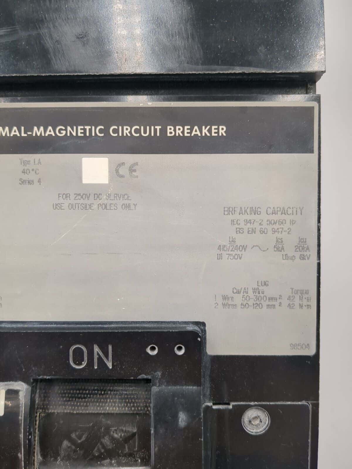 400 Amps, Square D #LH, Circuit Breaker, 3-Pole, 600 Volts - Image 3