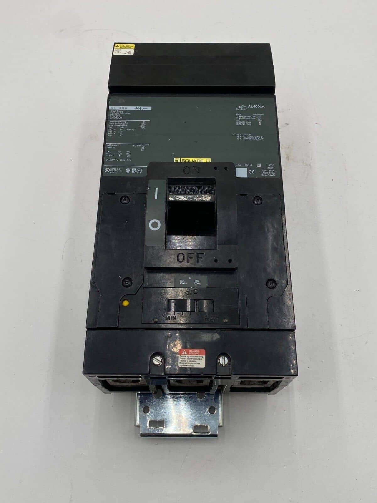 300 Amps, Square D #LH36300, I-Line Circuit Breaker, 3-Pole, 600 Volts - Image 1