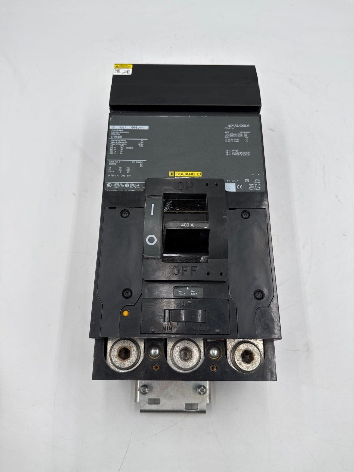 400 Amps, Square D #LH36400, I-Line Circuit Breaker, 3-Pole, 600 Volts (2 available) - Image 1