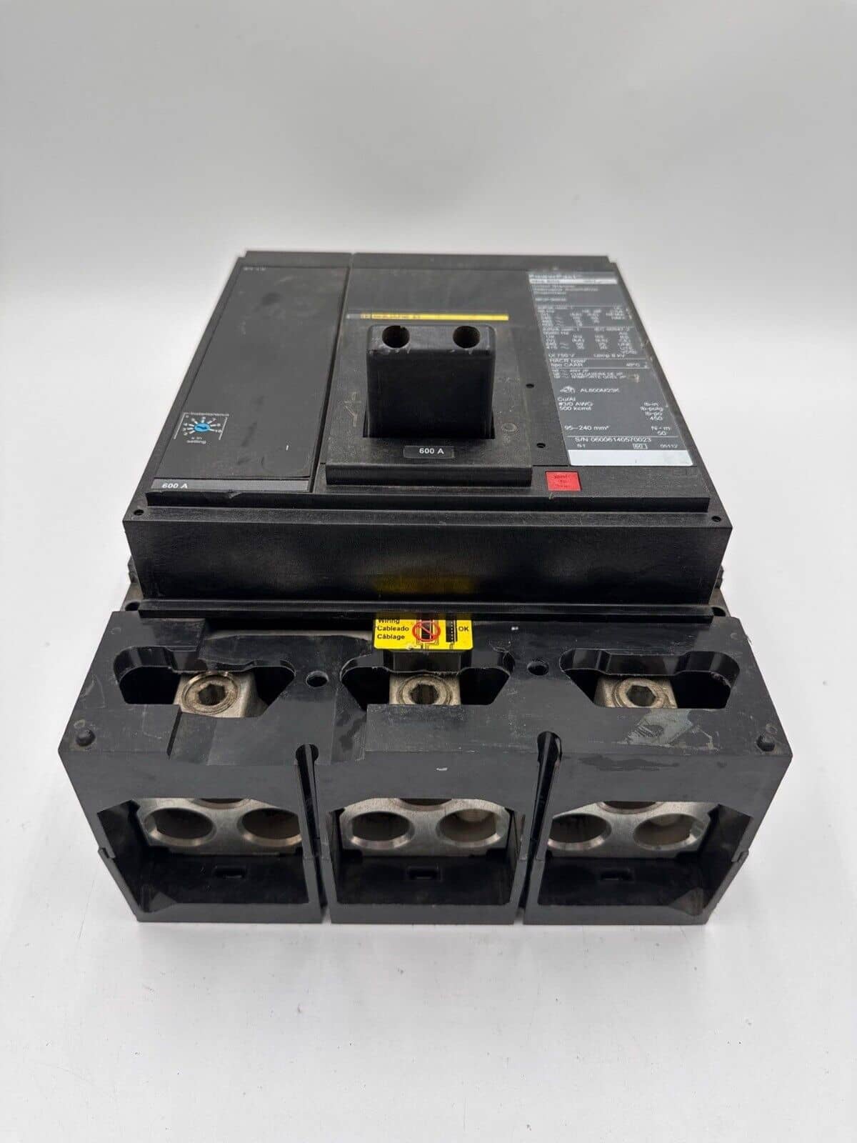 600 Amps, Square D #MGP36600, Circuit Breaker, 3-Pole, 600 Volts - Image 3