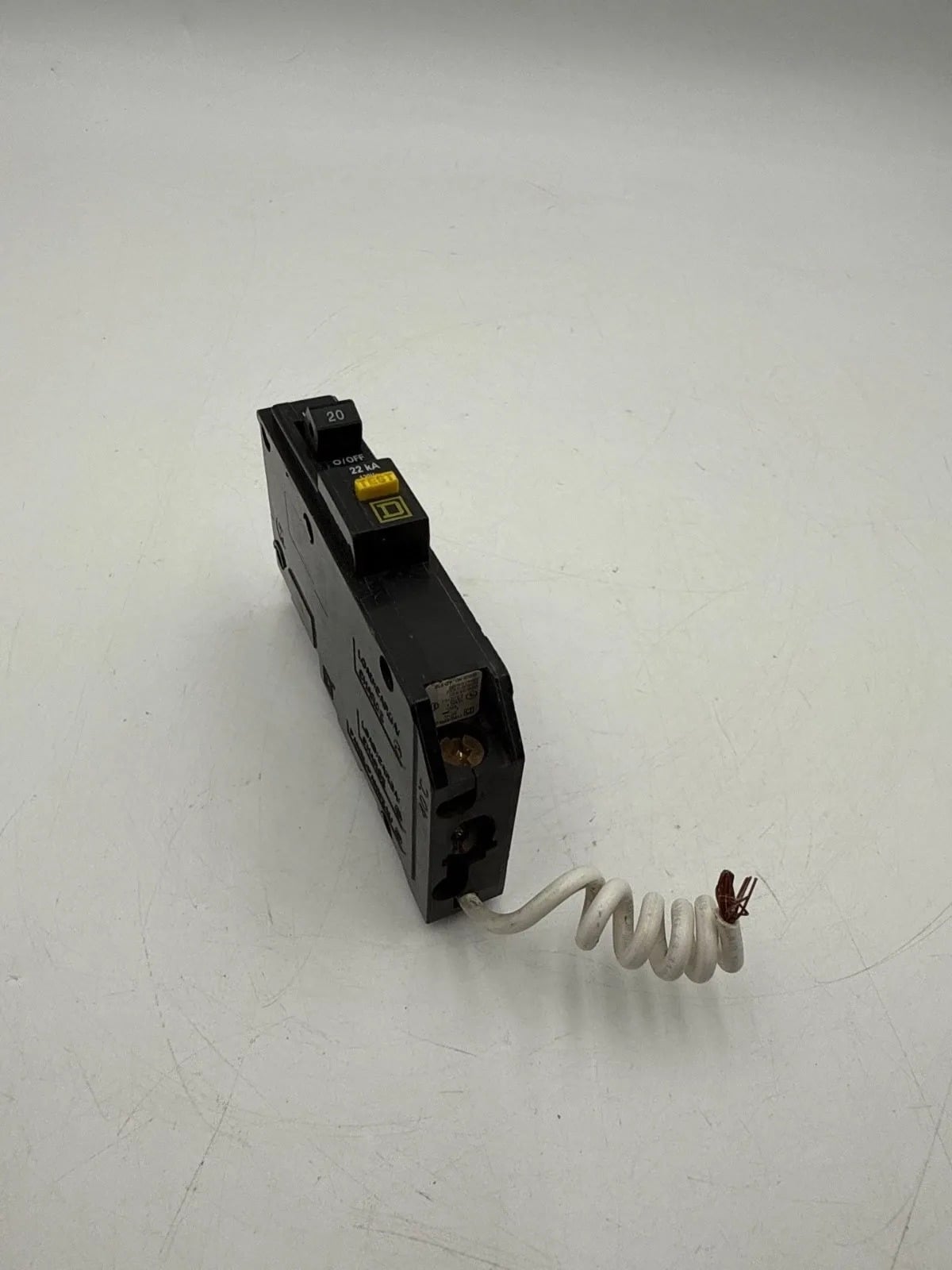 20 Amps, Square D #QOB120VHGFI, Circuit Breaker, 1-Pole, 120 Volts, 22kA - Image 3