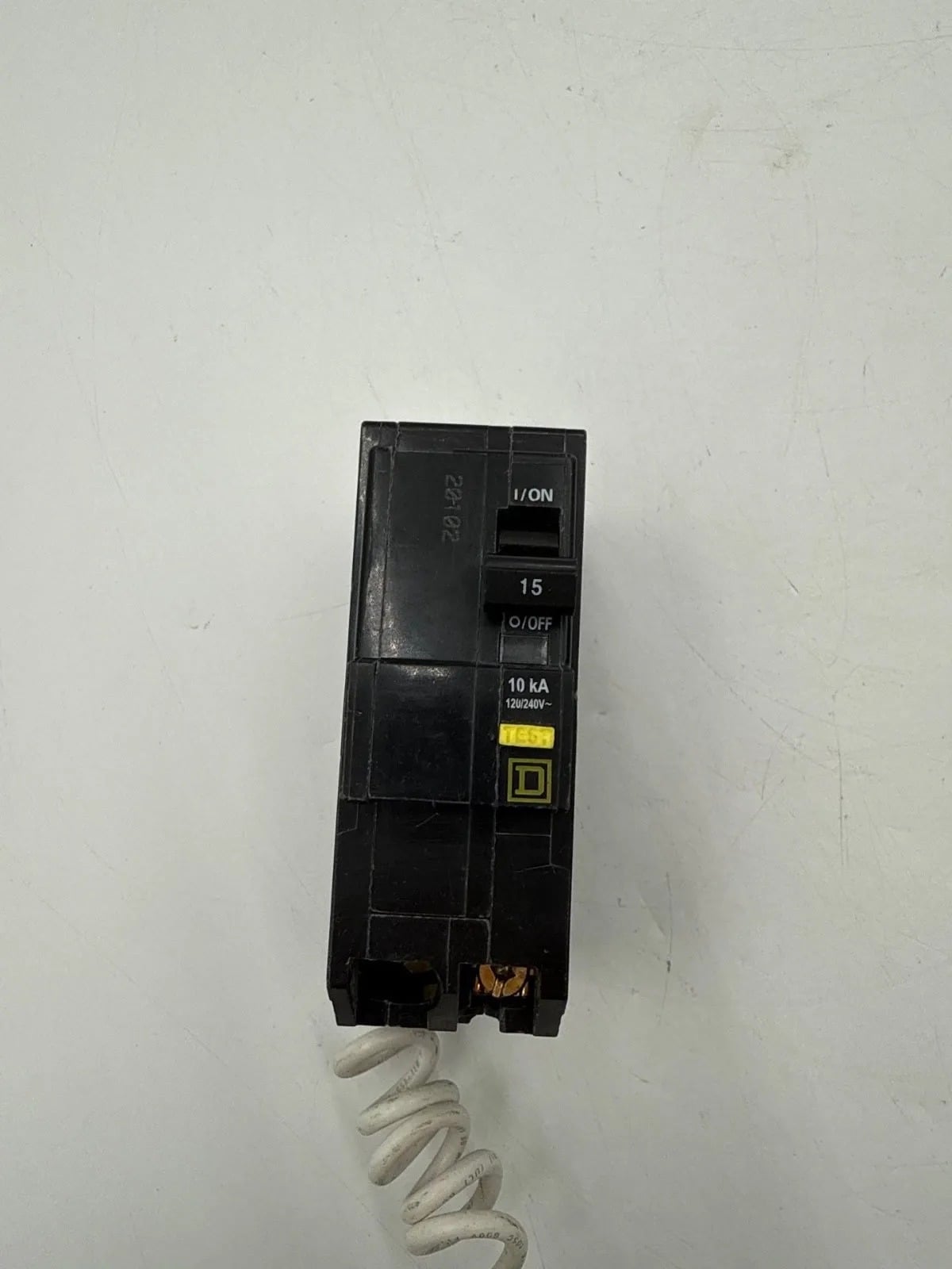 15 Amps, Square D #QOB215GFI, Circuit Breaker, 2-Pole, 240/120 Volts, 10kA, Bolt-On - Image 2