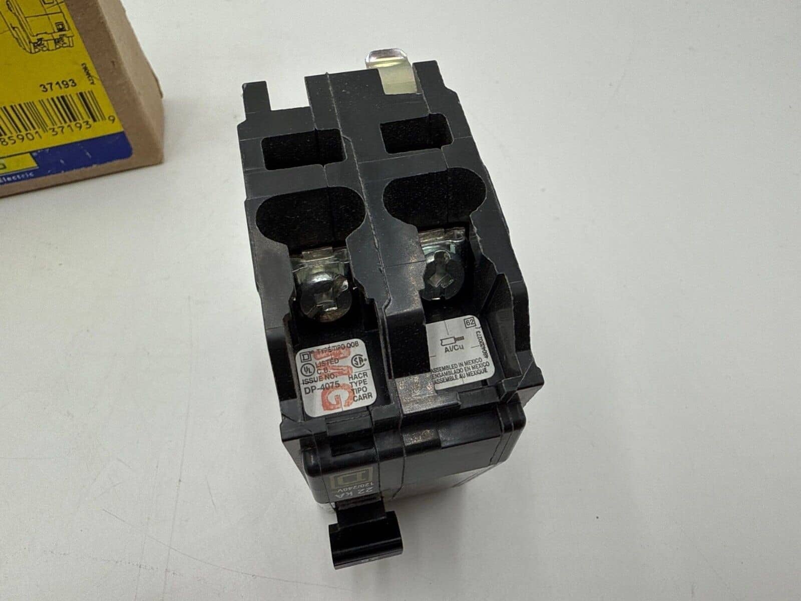 25 Amps, Square D #QOB225VH, Circuit Breaker, 2-Pole, 240 Volts, 22kA, Bolt-On, NEW - Image 6