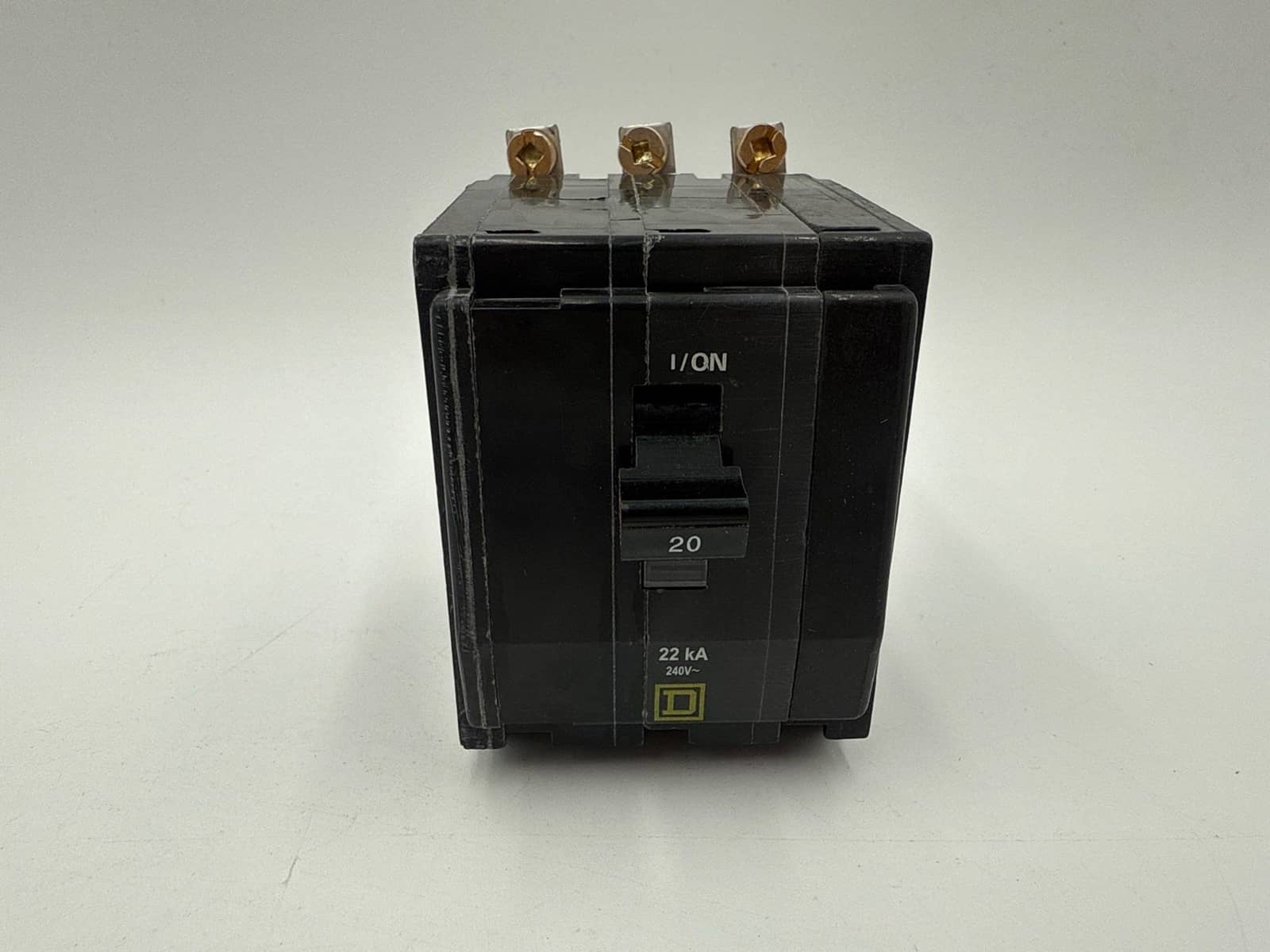20 Amps, Square D #QOB320VH, Circuit Breaker, 3-Pole, 240 Volts, 22kA, NEW - Image 2