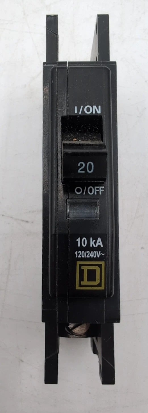 20 Amps, Square D #QOU120, Miniature Circuit Breaker, 1-Pole, 240 Volts, 10kA, NEW - Image 6