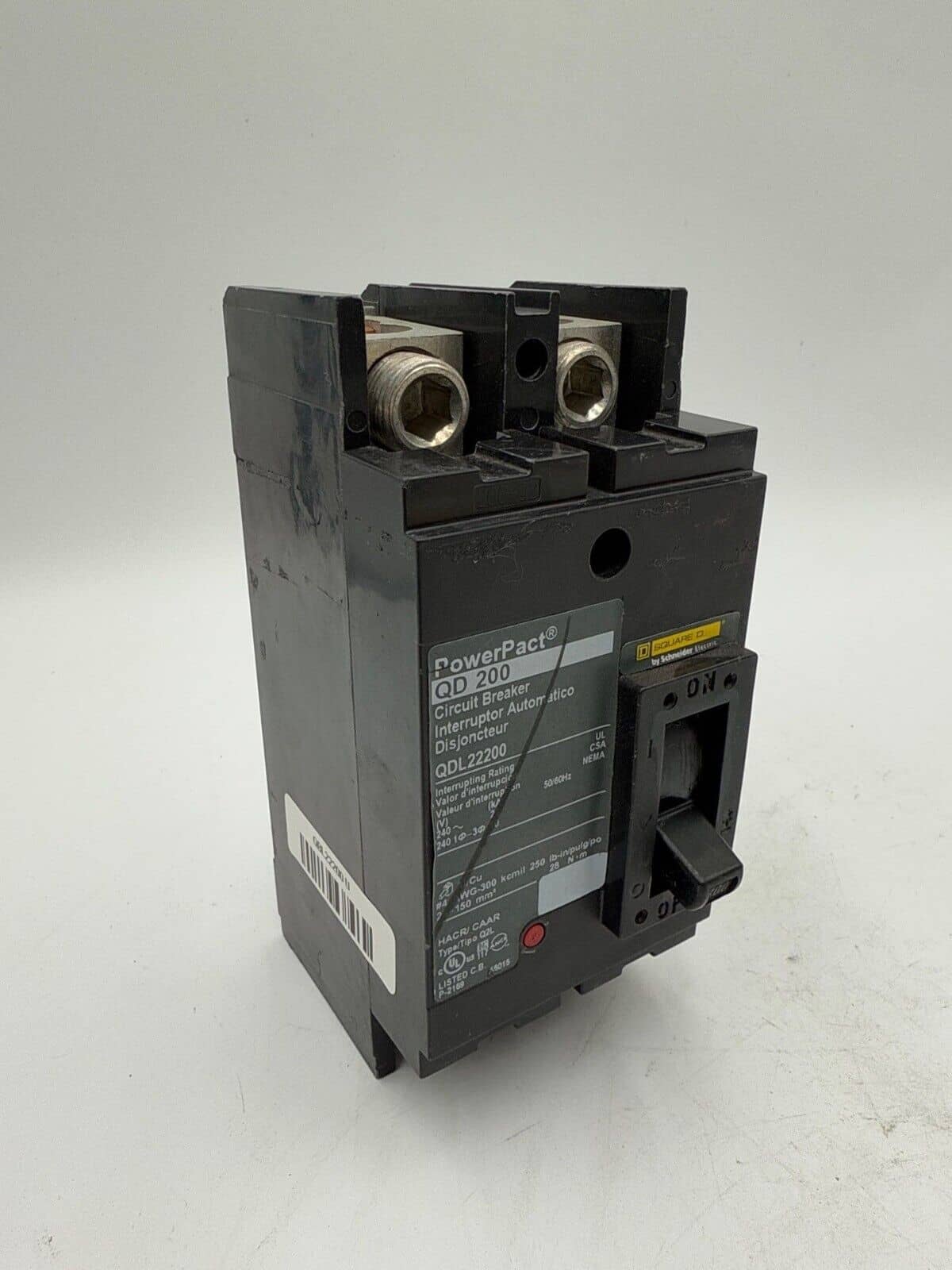 200 Amps, Square D #QDL22200, Circuit Breaker, 2-Pole, 240 Volts - Image 3