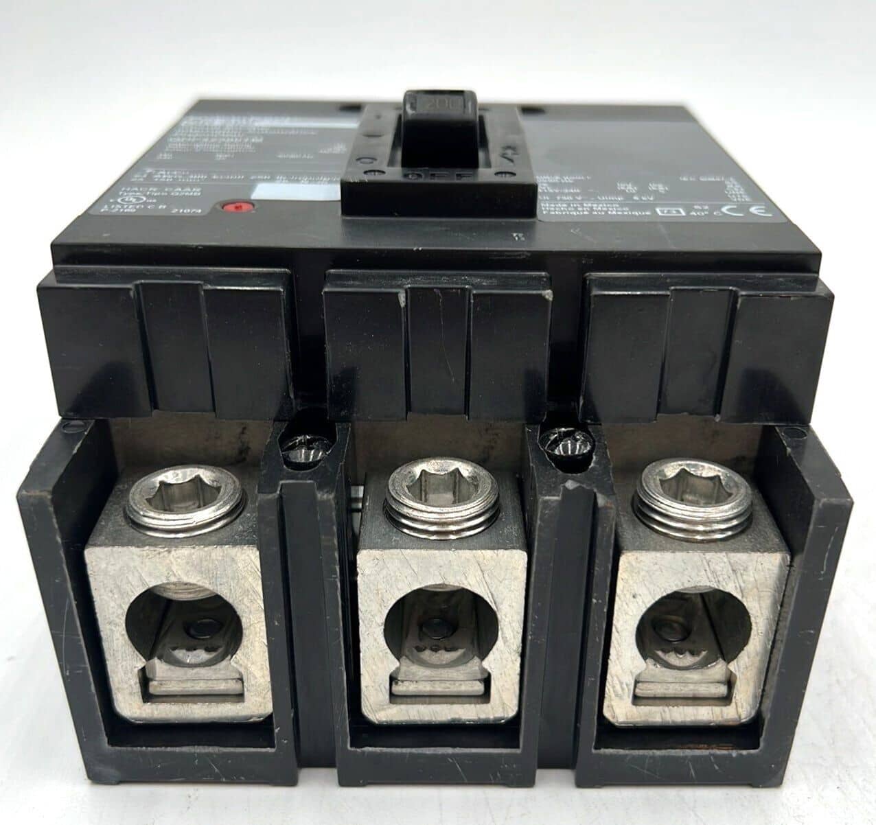 200 Amps, Square D #QDP32200TM, PowerPact Circuit Breaker, 3-Pole, 240 Volts, Bolt-On - Image 7