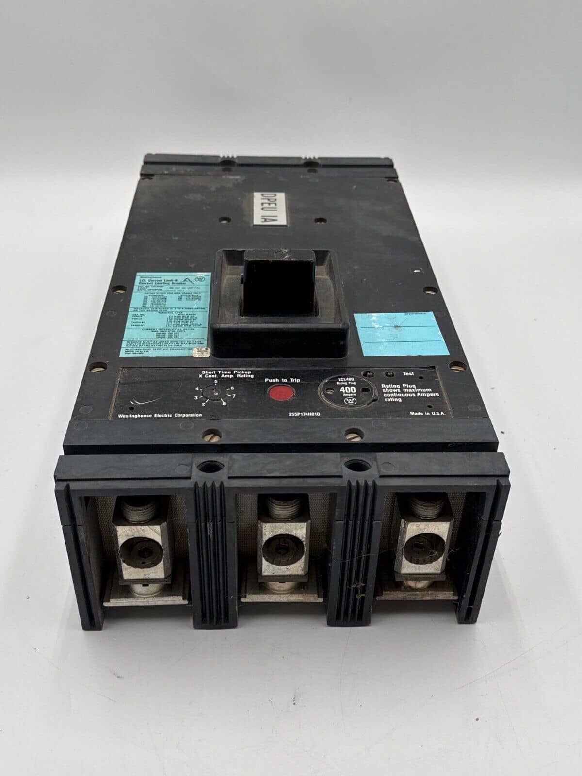 400 Amps, Westinghouse #LCL3400, Circuit Breaker, 3-Pole, 600 Volts - Image 4