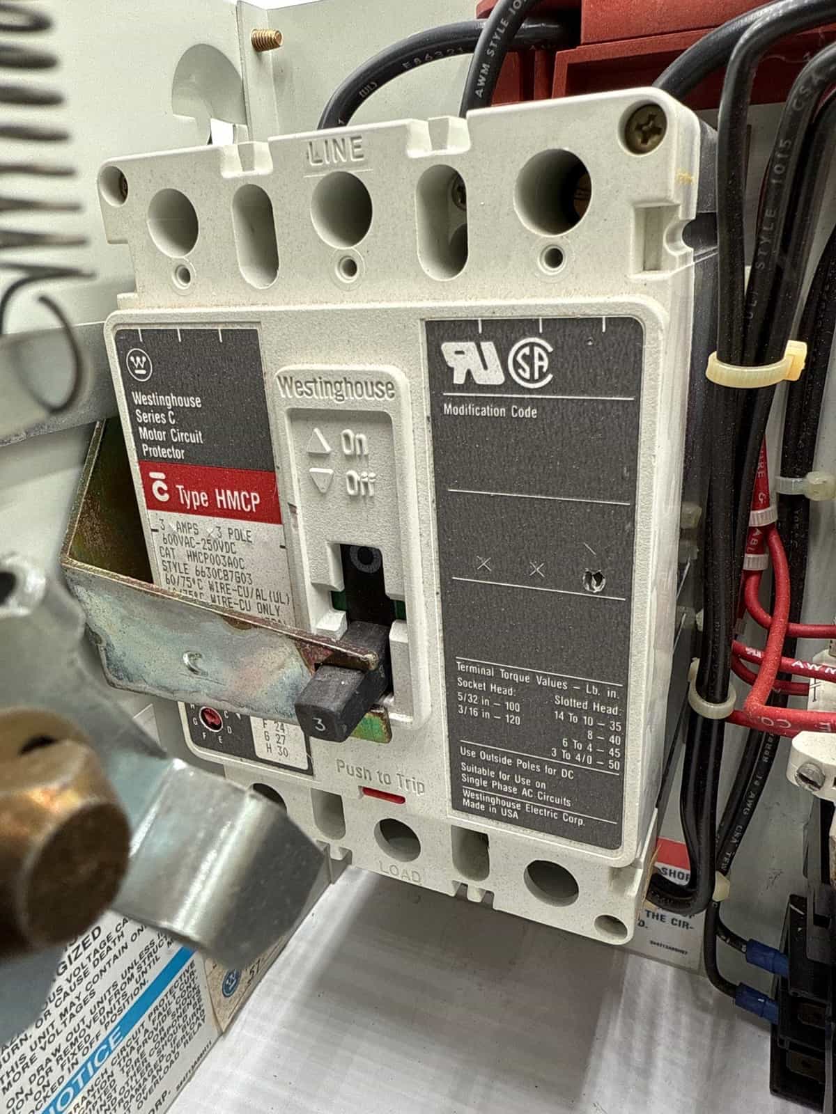 Eaton #Freedom-2100, 12", 3 Amp, MCC Combo Bucket HMCP003A0C Size 1 Starter - Image 3
