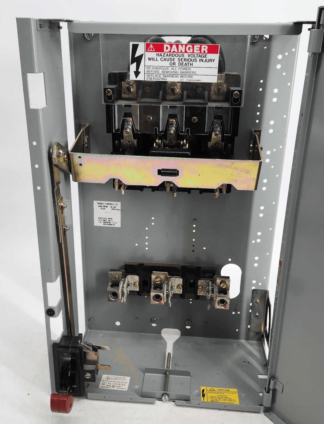 General Electric #GEMCCFUSE200A, 200 Amp, 24" Feeder MCC Bucket 8000 Series - Image 2