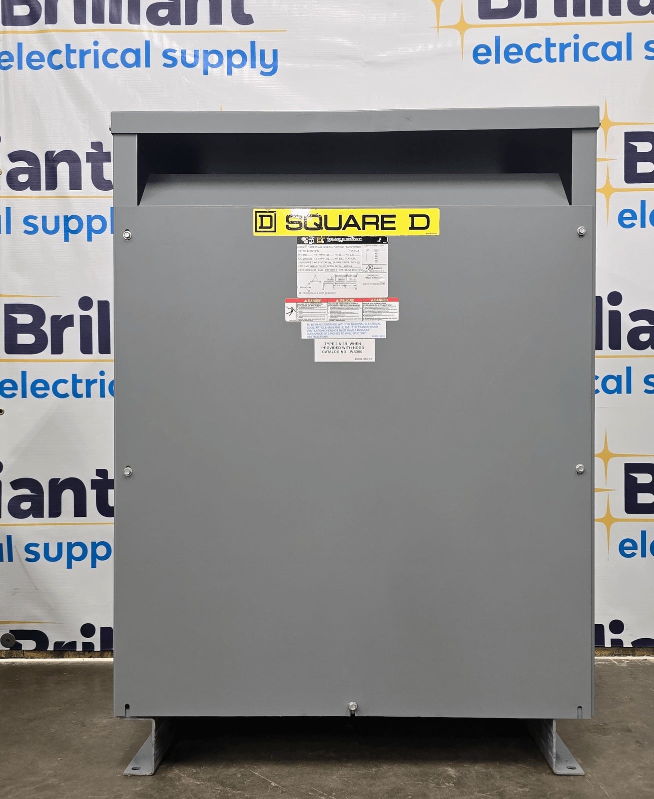 112.5 KVA 480 Primary, 208/120 Secondary, Square D #EE112T3HB, Dry Type Transformer, 3 Phase, NEMA 1 - Image 5