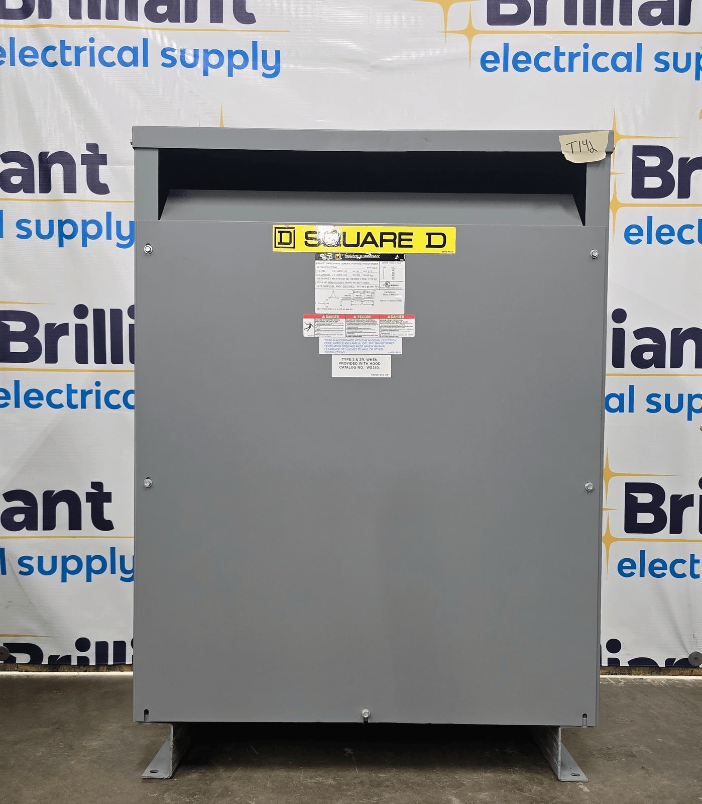 112.5 KVA 480 Primary, 208/120 Secondary, Square D #EE112T3HB, Dry Type Transformer, 3 Phase, NEMA 1 - Image 7