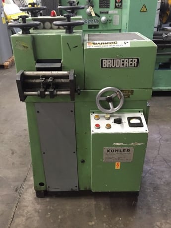 4.7" x .04" Bruderer #10-120, reconditioned flattener, serial #300032, #1138 - Image 1