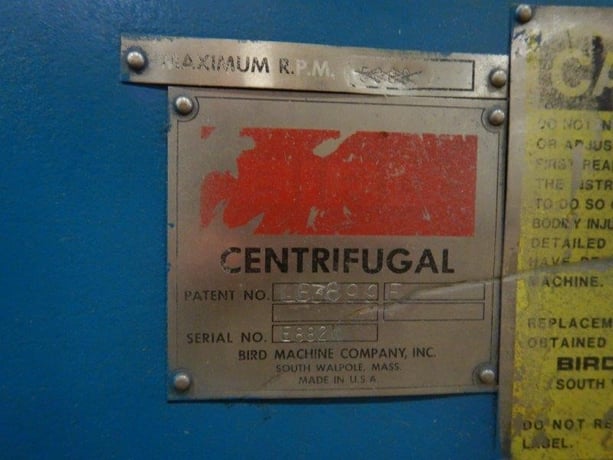 12.6" x 36" Bird, 30 HP, 230/460 V., 1775 RPM, decanter centrifuge, #15218J - Image 6
