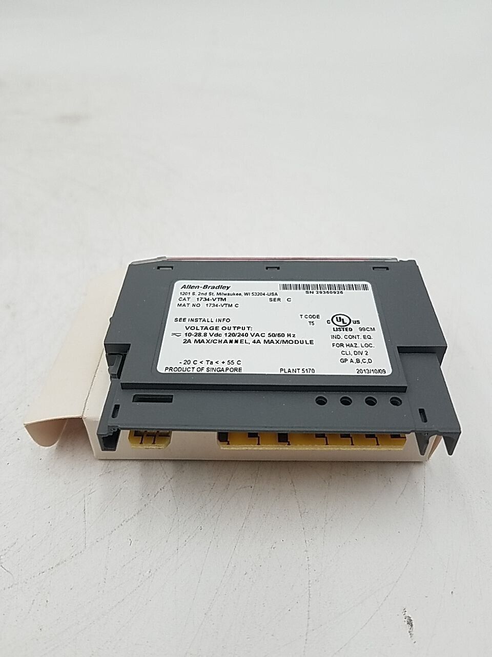 Allen-Bradley #1734-VTM, Series C Voltage Terminal Module, NEW - Image 3