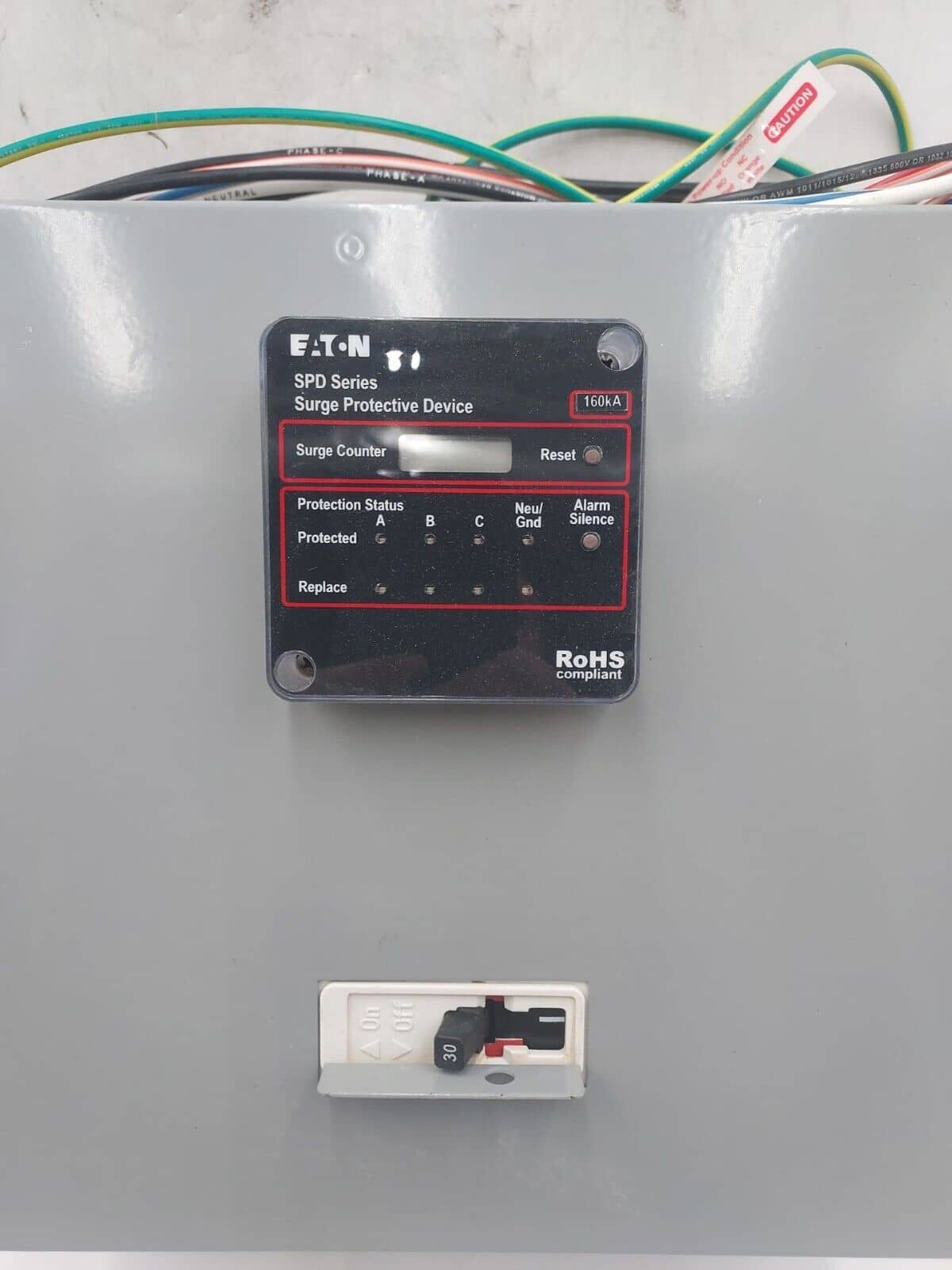 Eaton #SPD160480Y3M, Type 1 Enclosure, Surge Protective Device - Image 1
