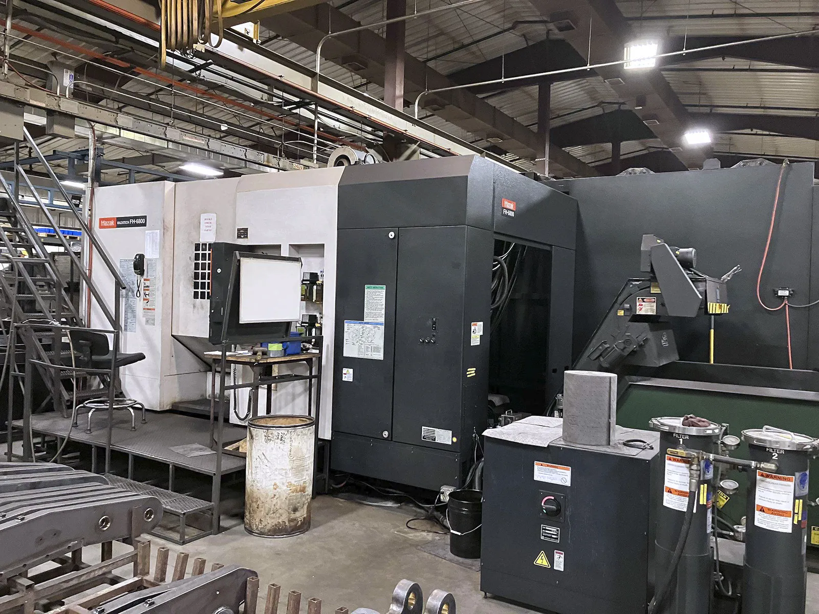 Mazak #6800, CNC horizontal machining center cell w/ Palletech FMS, (2) machines, Mazatrol CNC, automatic - Image 1