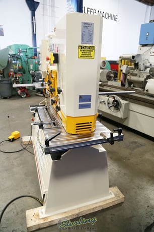 5-1/8" x 5-1/8" x 1/2" Geka #Hydracrop-80SD, 88 ton, hydraulic, 5 stations, foot pedals, New - Image 2