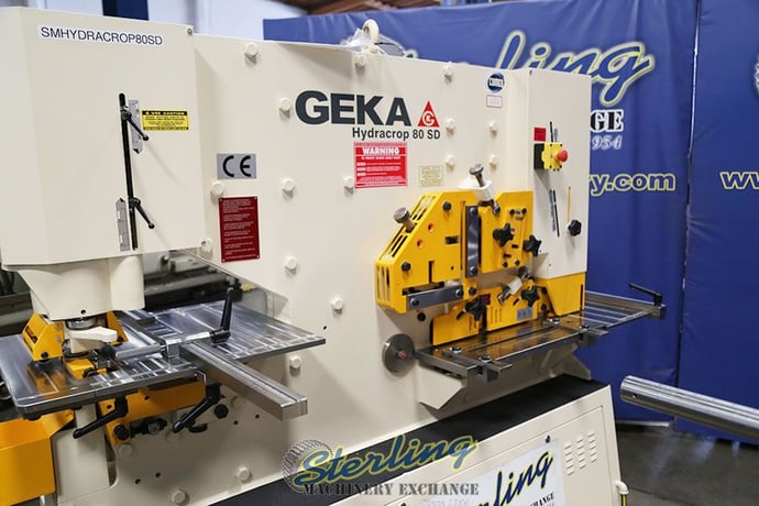 5-1/8" x 5-1/8" x 1/2" Geka #Hydracrop-80SD, 88 ton, hydraulic, 5 stations, foot pedals, New - Image 3