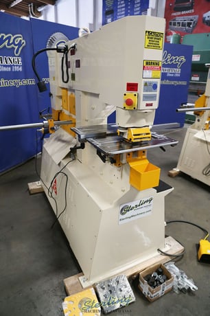 5-1/8" x 5-1/8" x 1/2" Geka #Hydracrop-80SD, 88 ton, hydraulic, 5 stations, foot pedals, New - Image 5