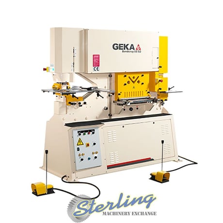 5" x 5" x 3/8" Geka #Bendicrop-85S, 90 ton, 12" throat, 1" stroke, 13.5 HP, 5 stations, New - Image 1