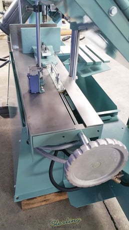 9" x 17" W.F. Wells #W-9-1, vari-hydraulic, 70-380 SFPM, horizontal bandsaw, 3 HP, Coolant, New - Image 5