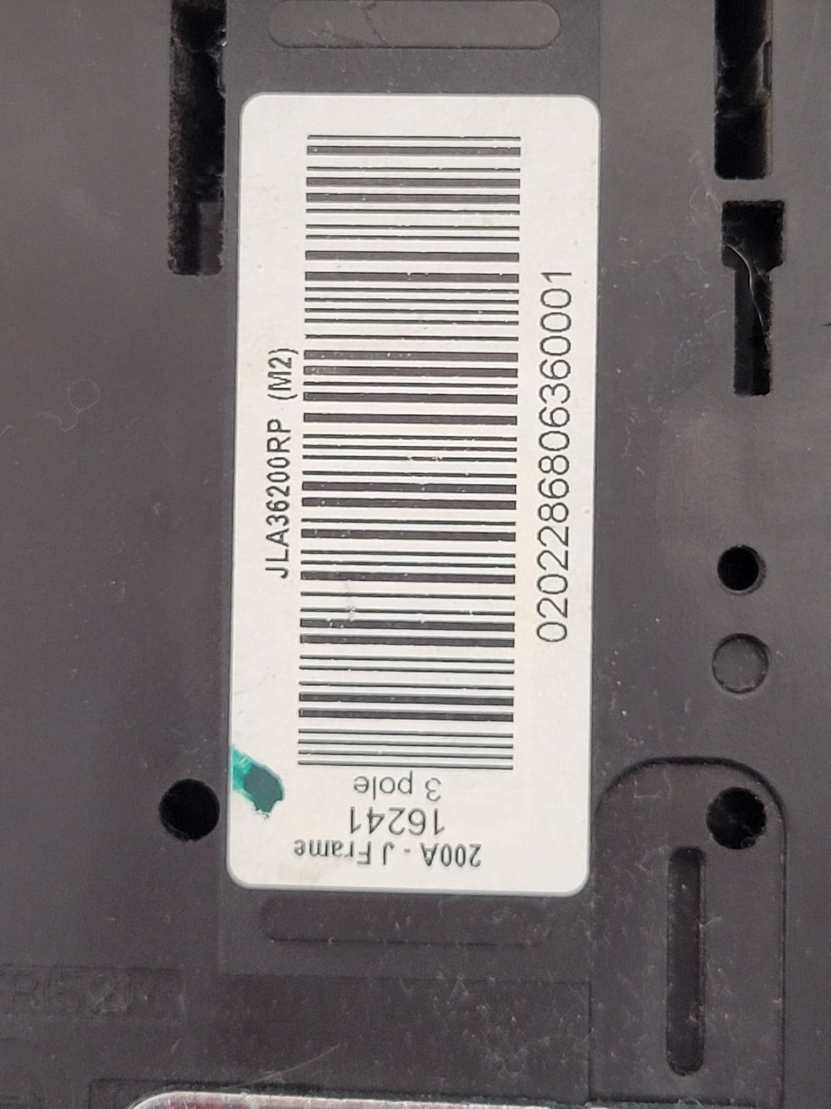 200 Amp. Square D #JLA36200, PowerPact I-Line Circuit Breaker, 3P, 600 Volts, JL250, w/ mounting hardware - Image 10