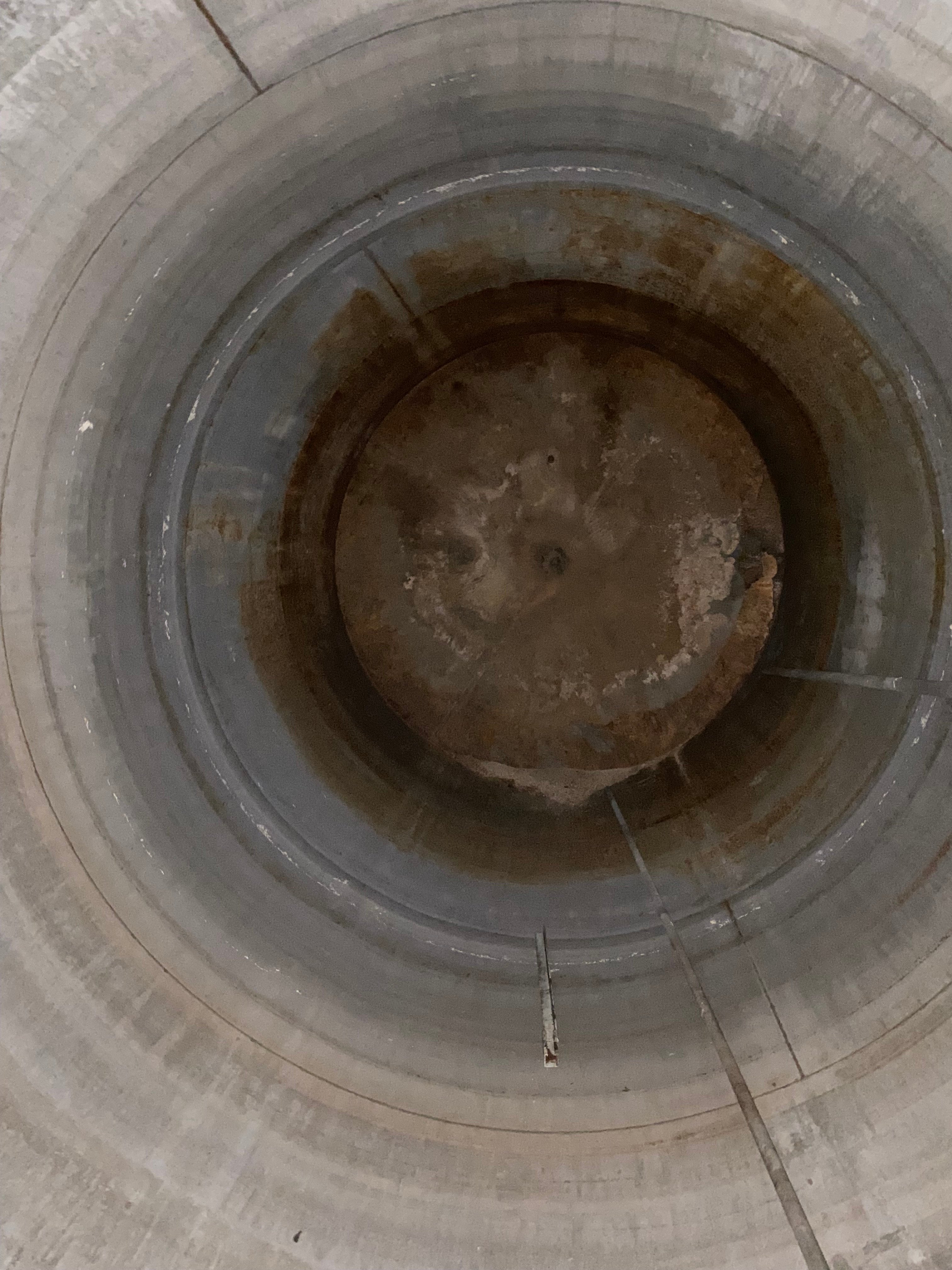 10,000 gallon Stainless Steel Vertical Storage Tank, 110" diameter x 240" straight side, cone top & bottom - Image 8