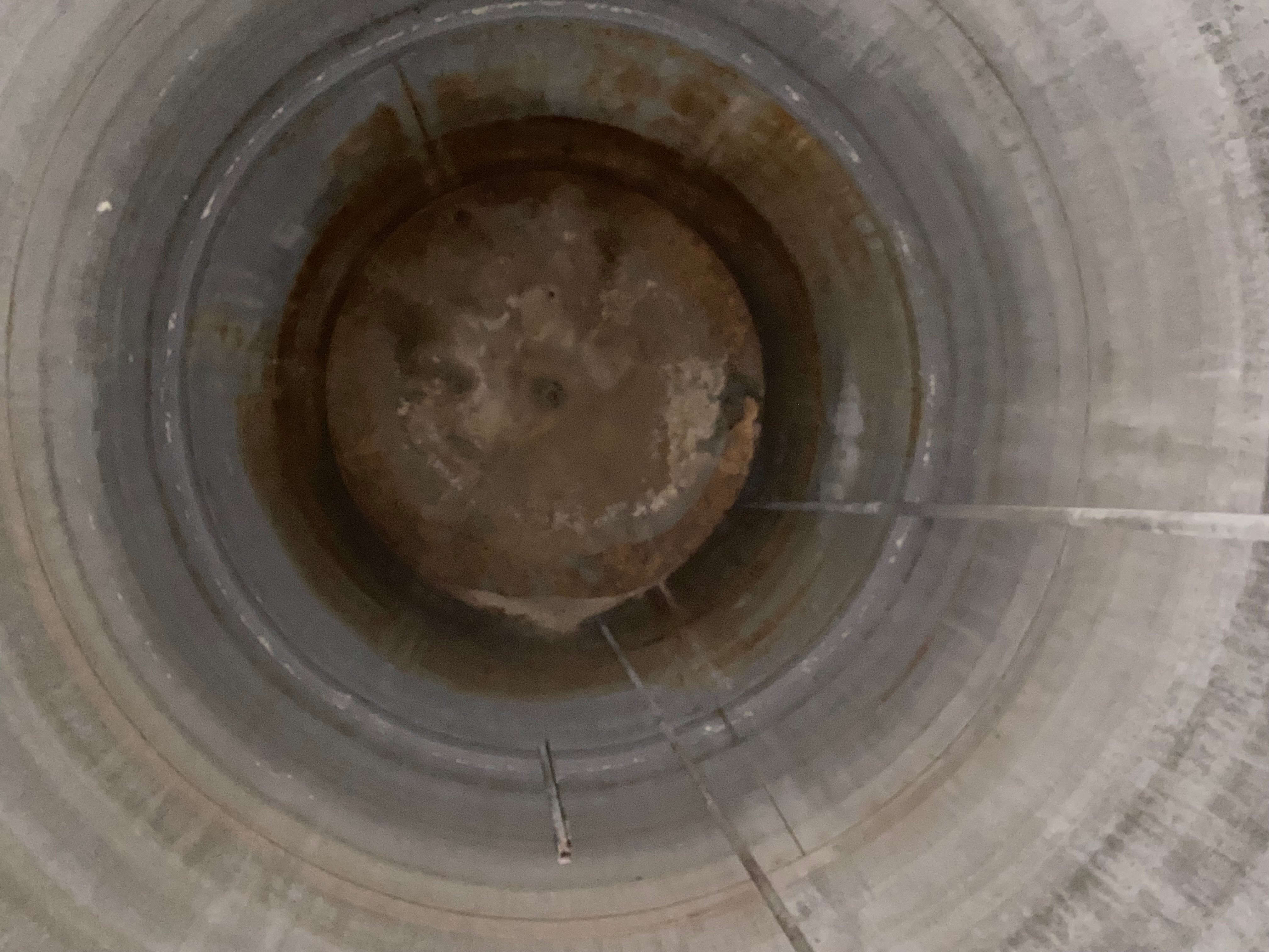 10,000 gallon Stainless Steel Vertical Storage Tank, 110" diameter x 240" straight side, cone top & bottom - Image 9
